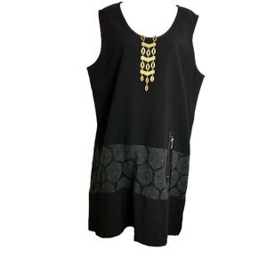Grande Madame Sleeveless Midi Shift Dress